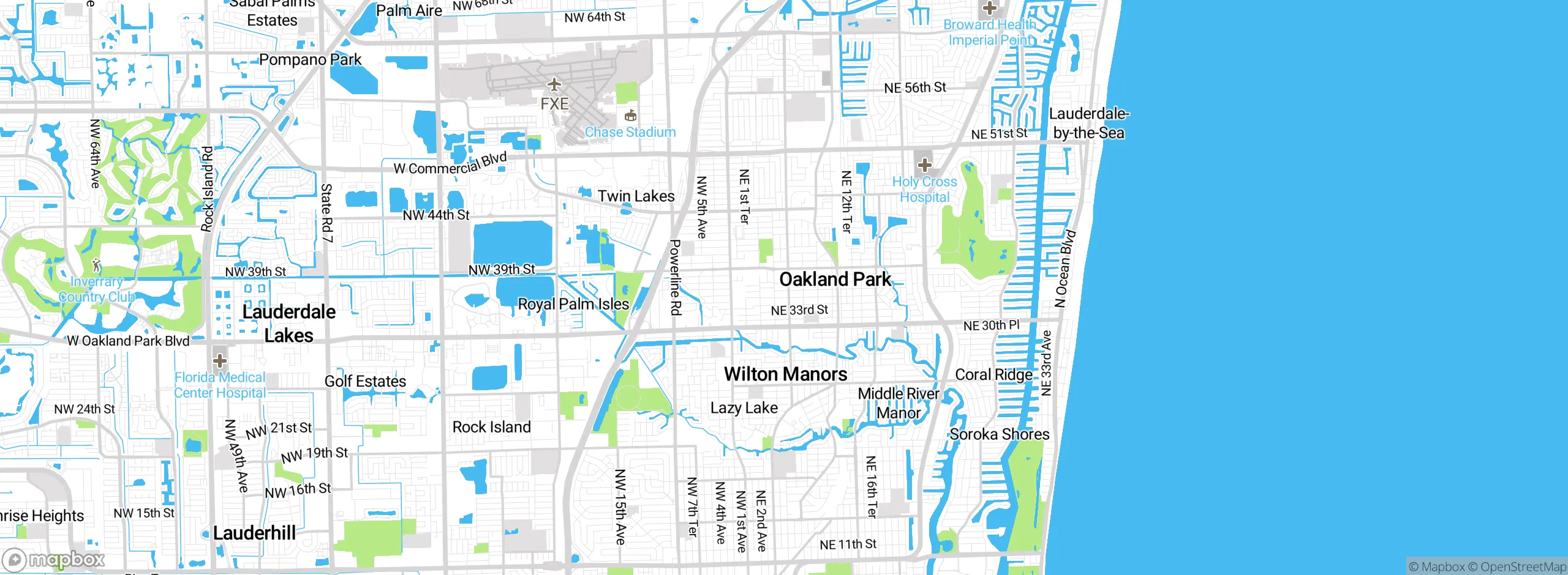 Map showing approximate location