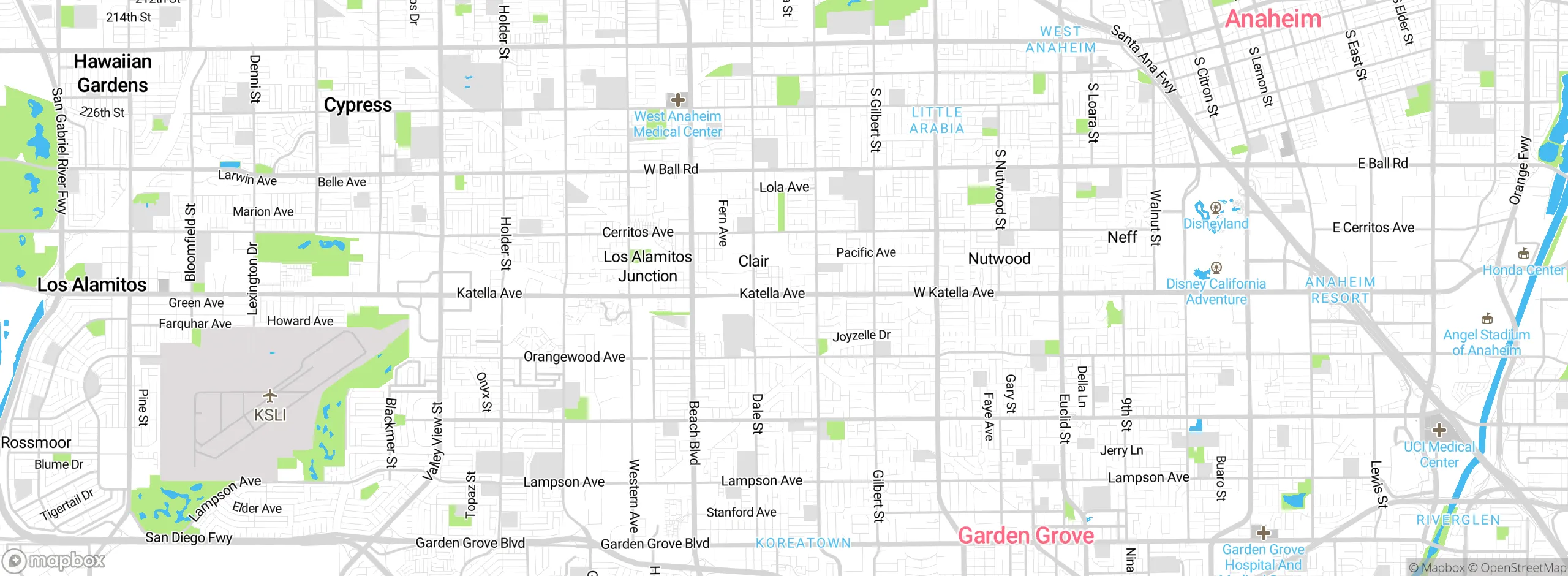 Map showing approximate location