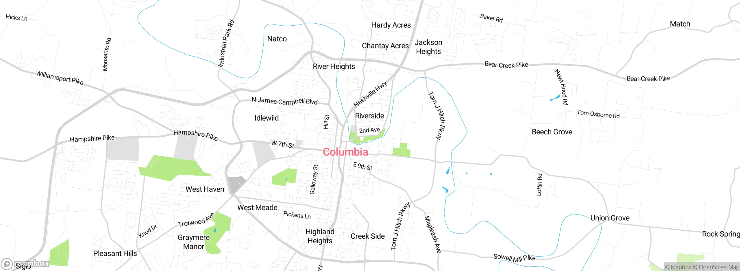 Map showing approximate location