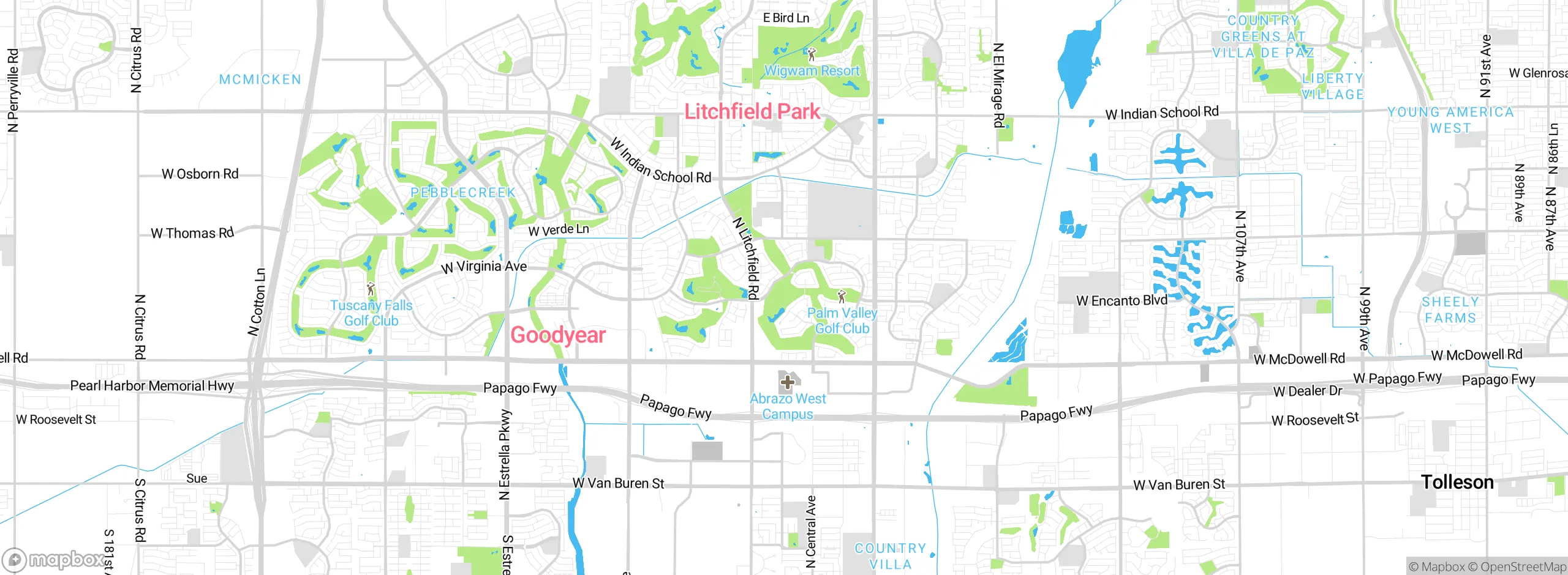Map showing approximate location
