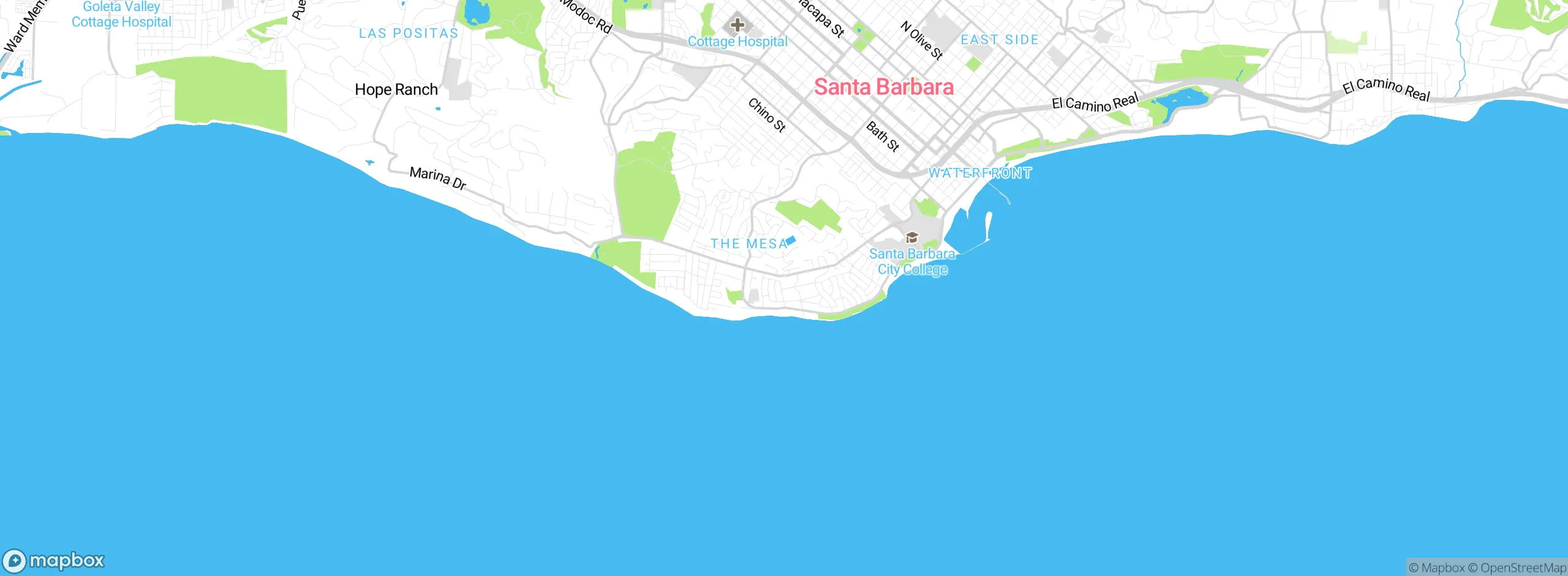 Map showing approximate location