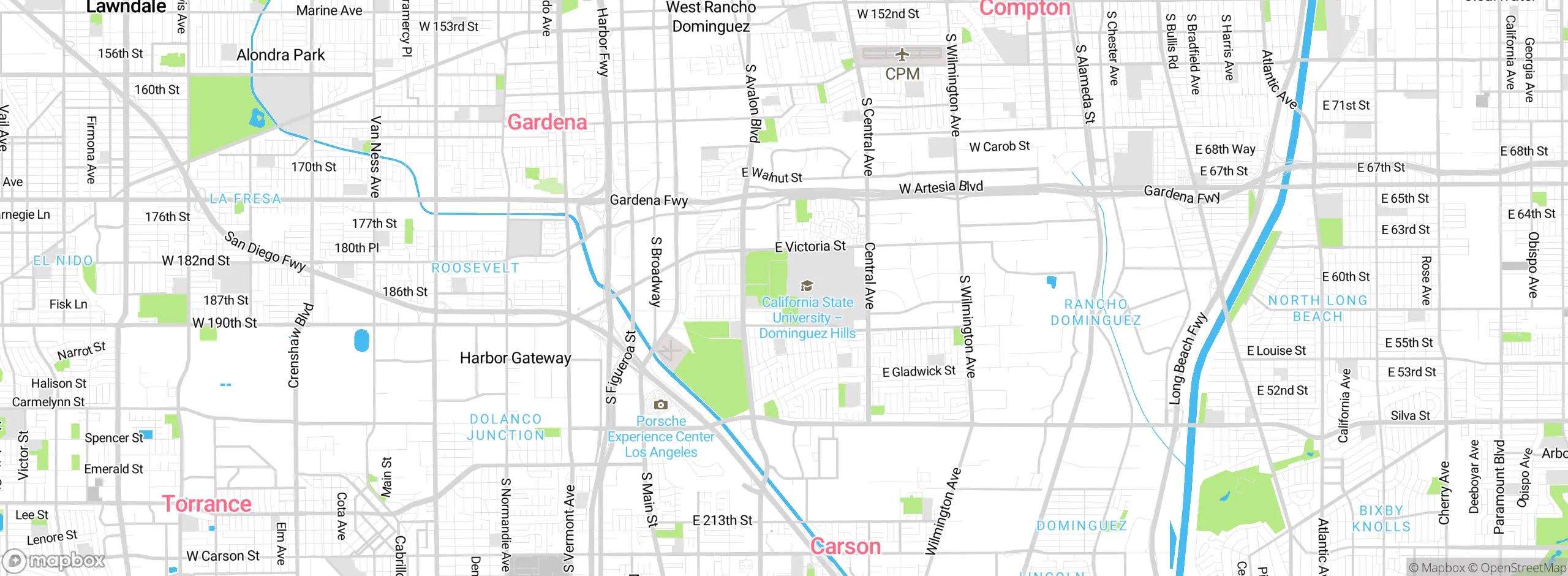 Map showing approximate location