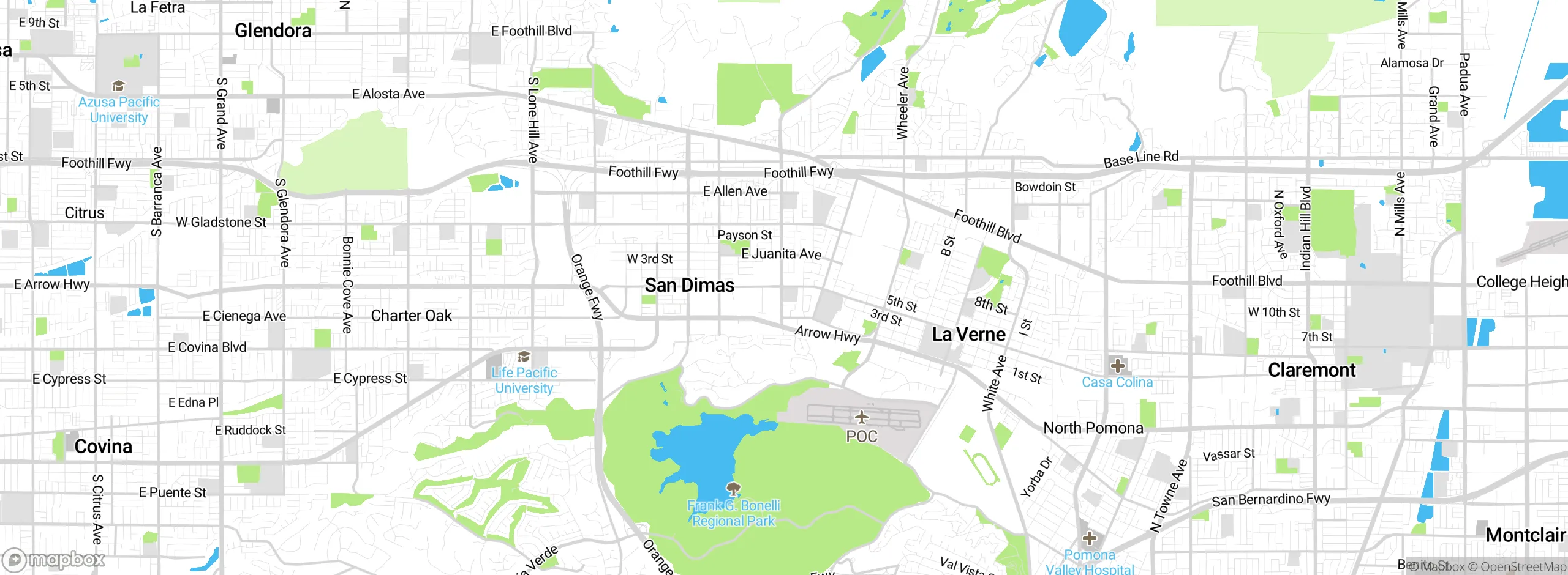 Map showing approximate location