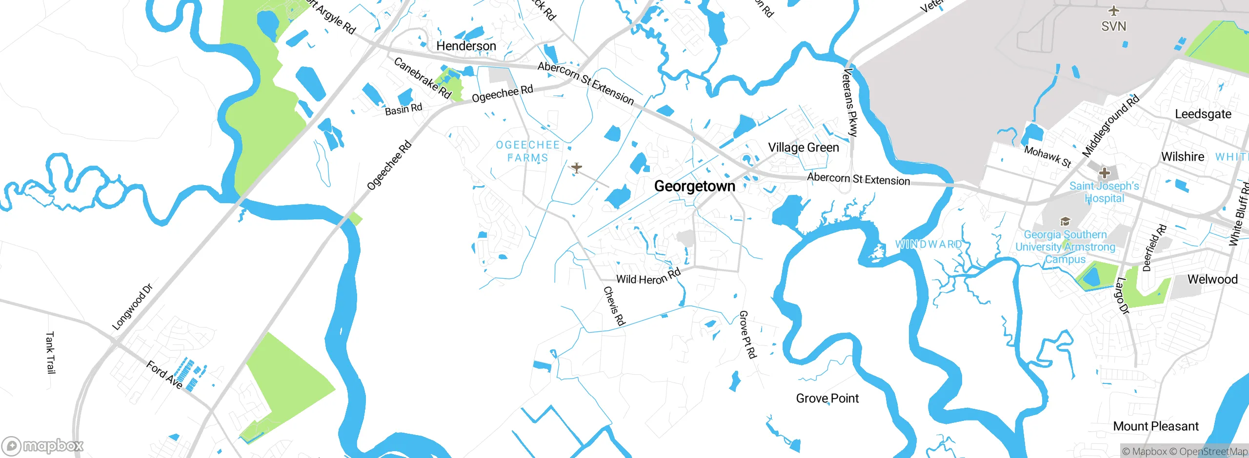 Map showing approximate location
