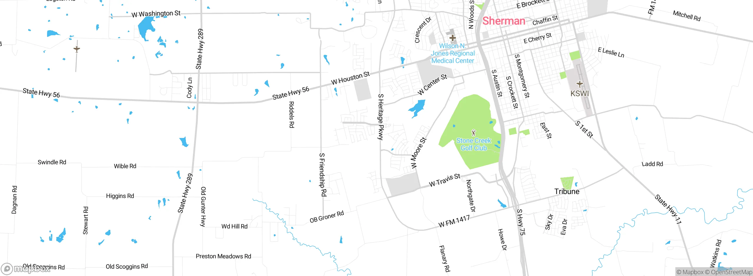 Map showing approximate location
