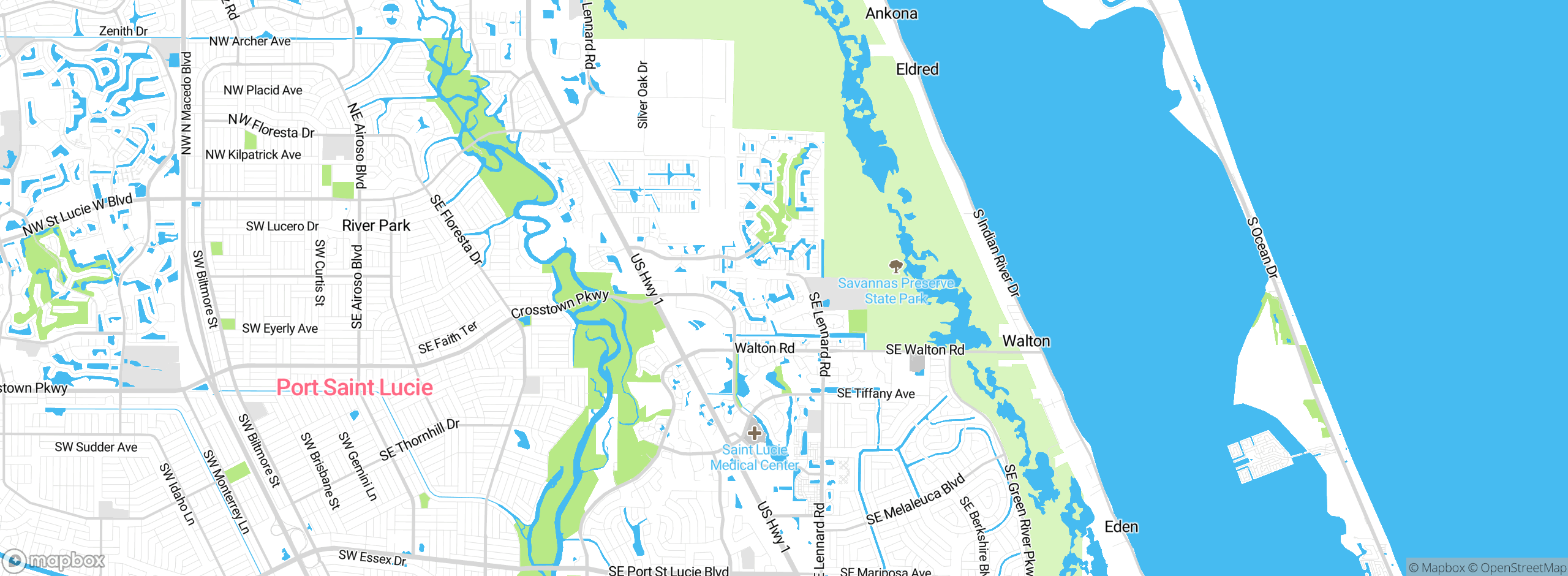 Map showing approximate location