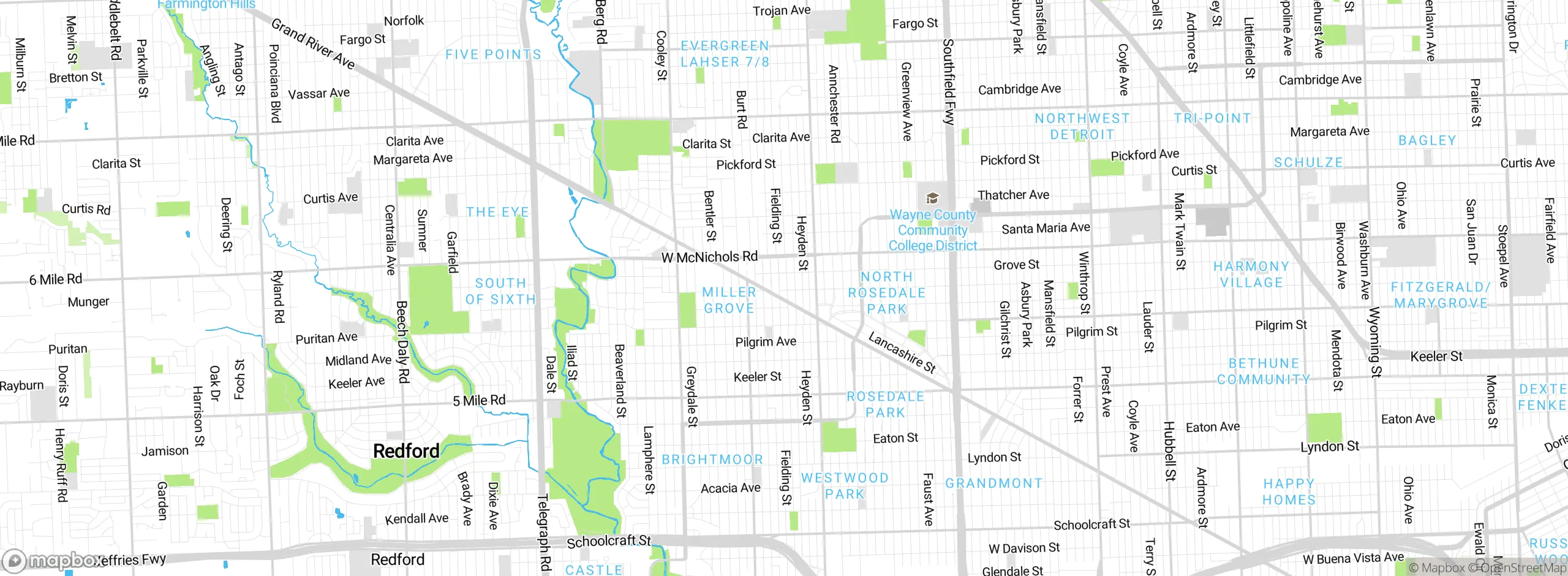 Map showing approximate location