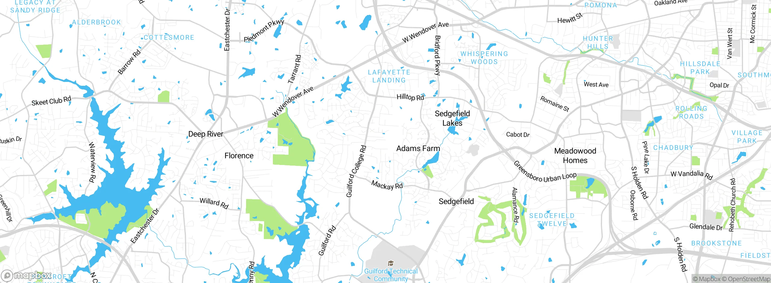 Map showing approximate location