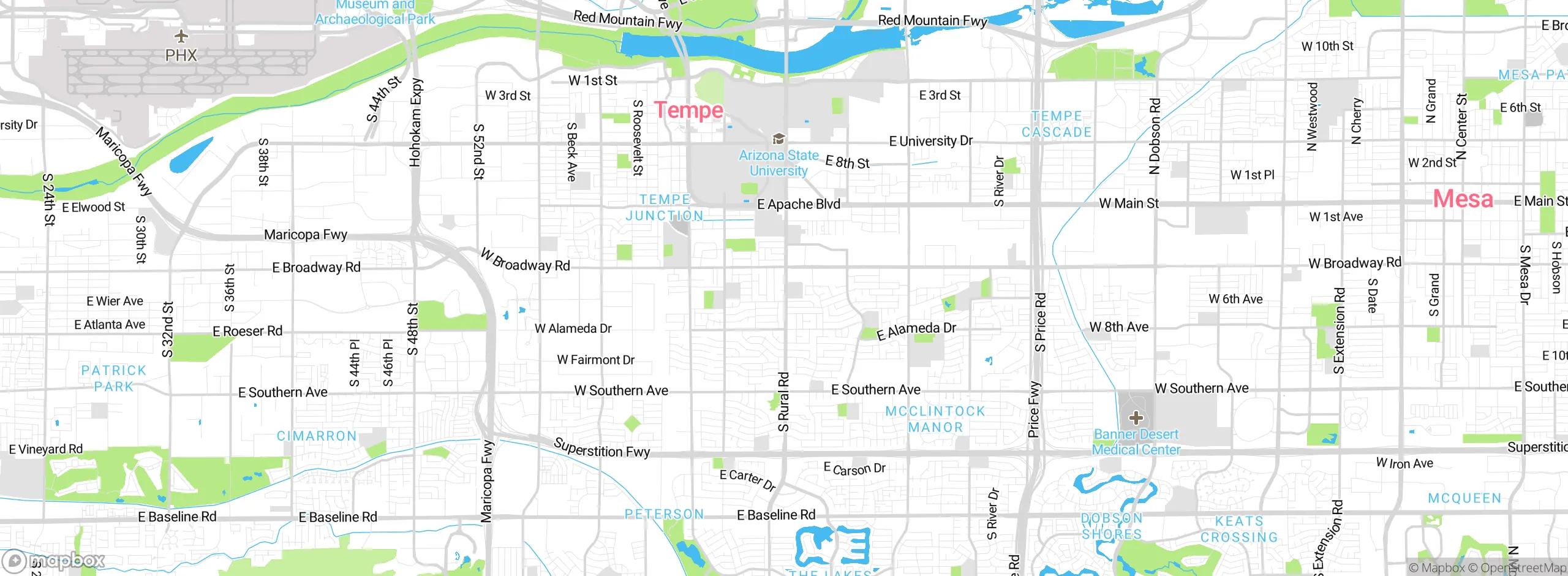 Map showing approximate location