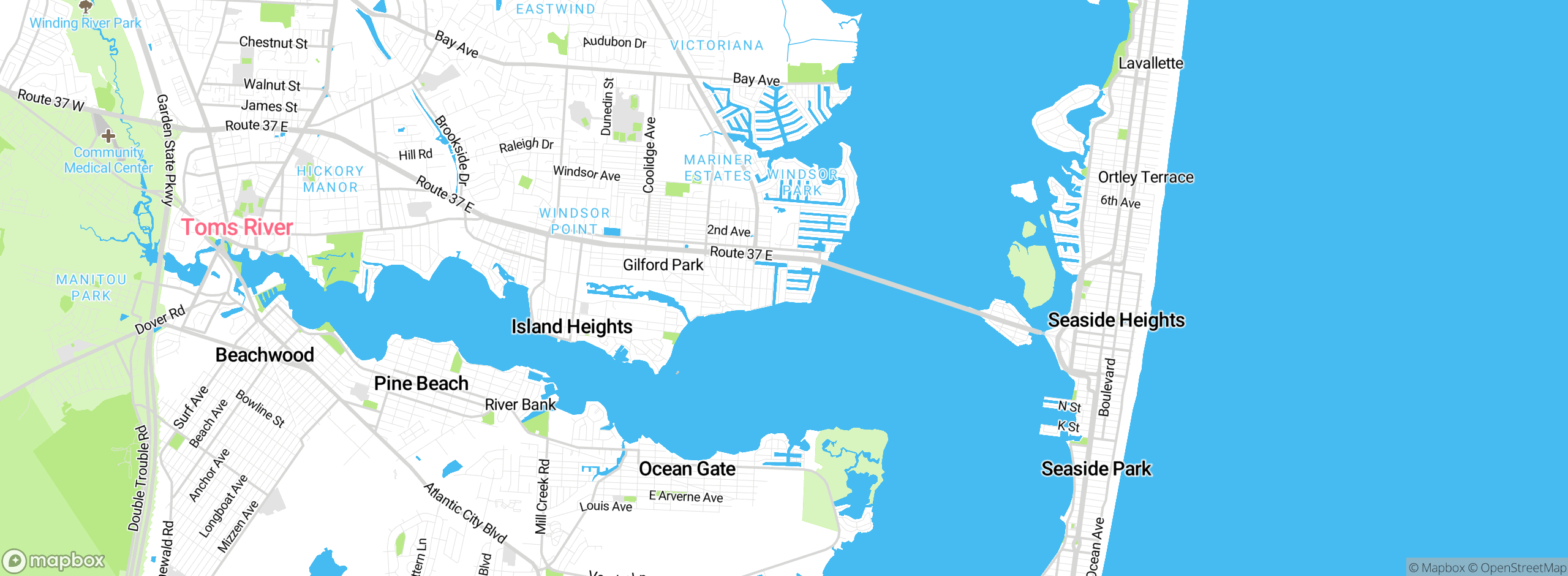 Map showing approximate location