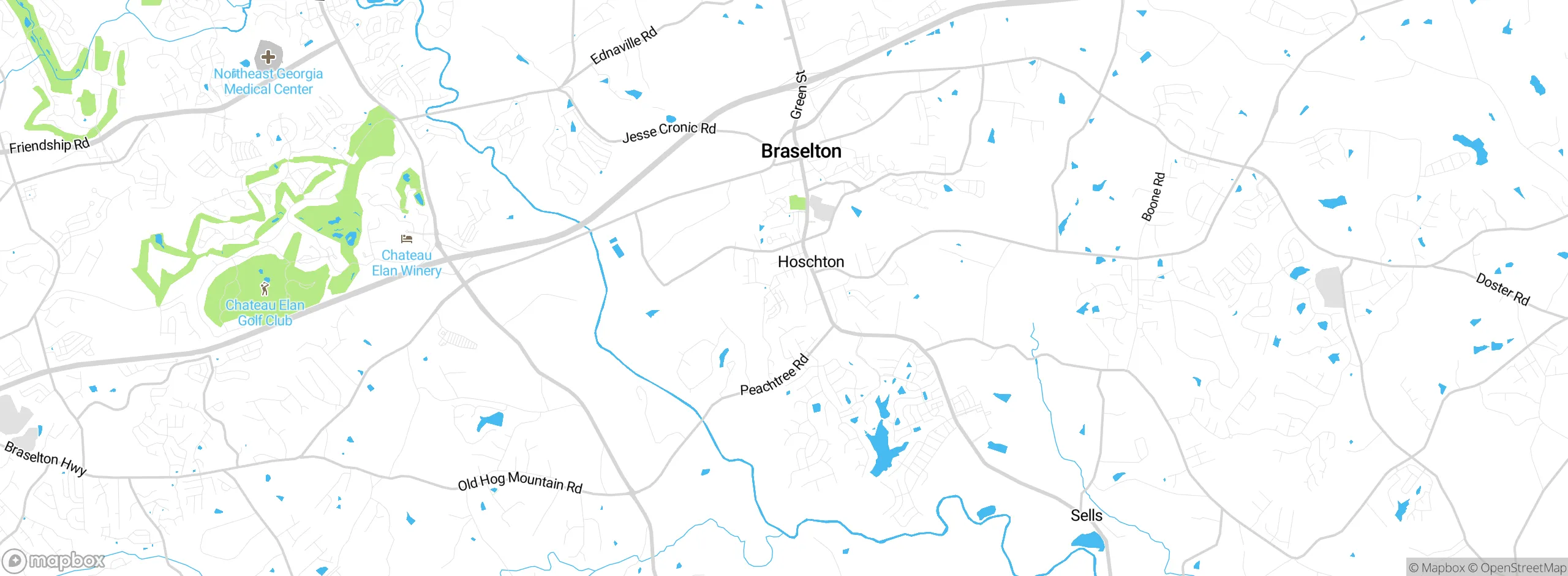 Map showing approximate location