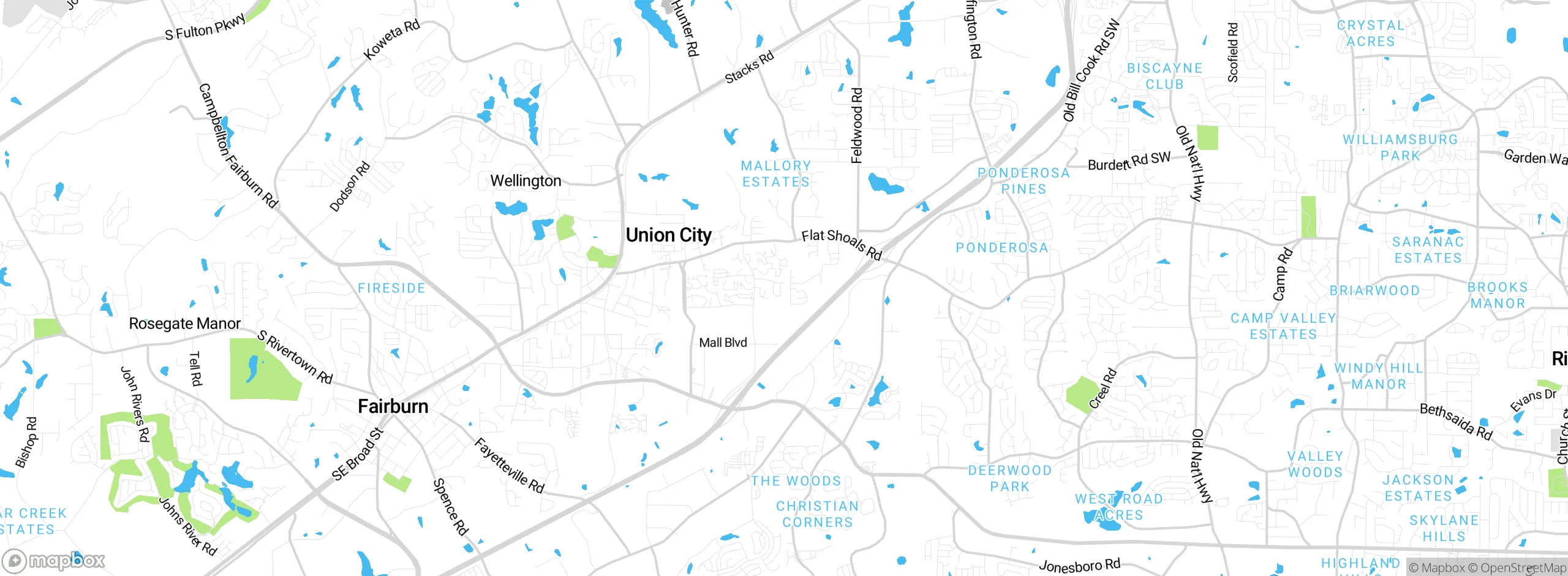 Map showing approximate location
