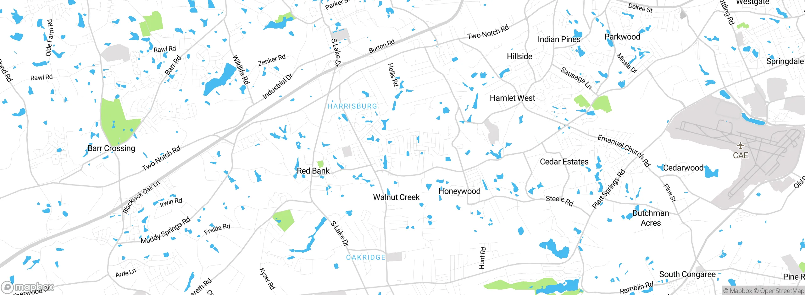 Map showing approximate location