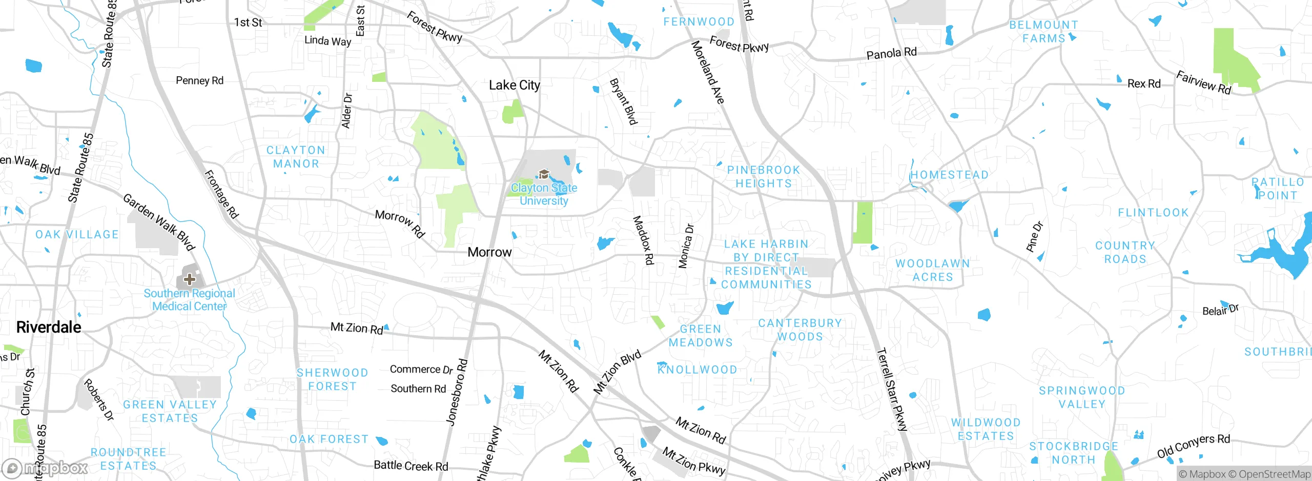 Map showing approximate location