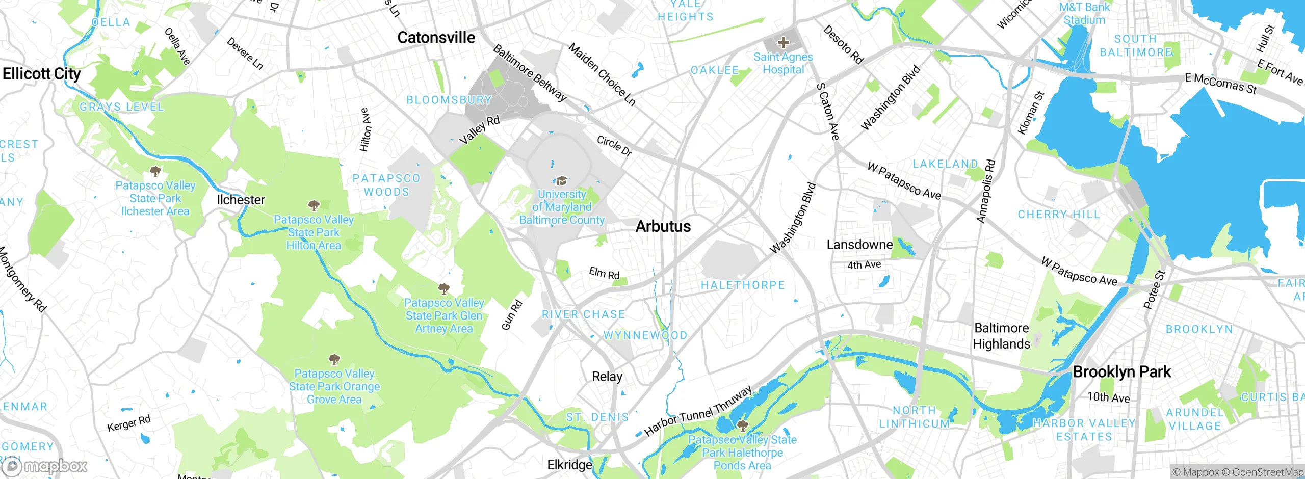 Map showing approximate location