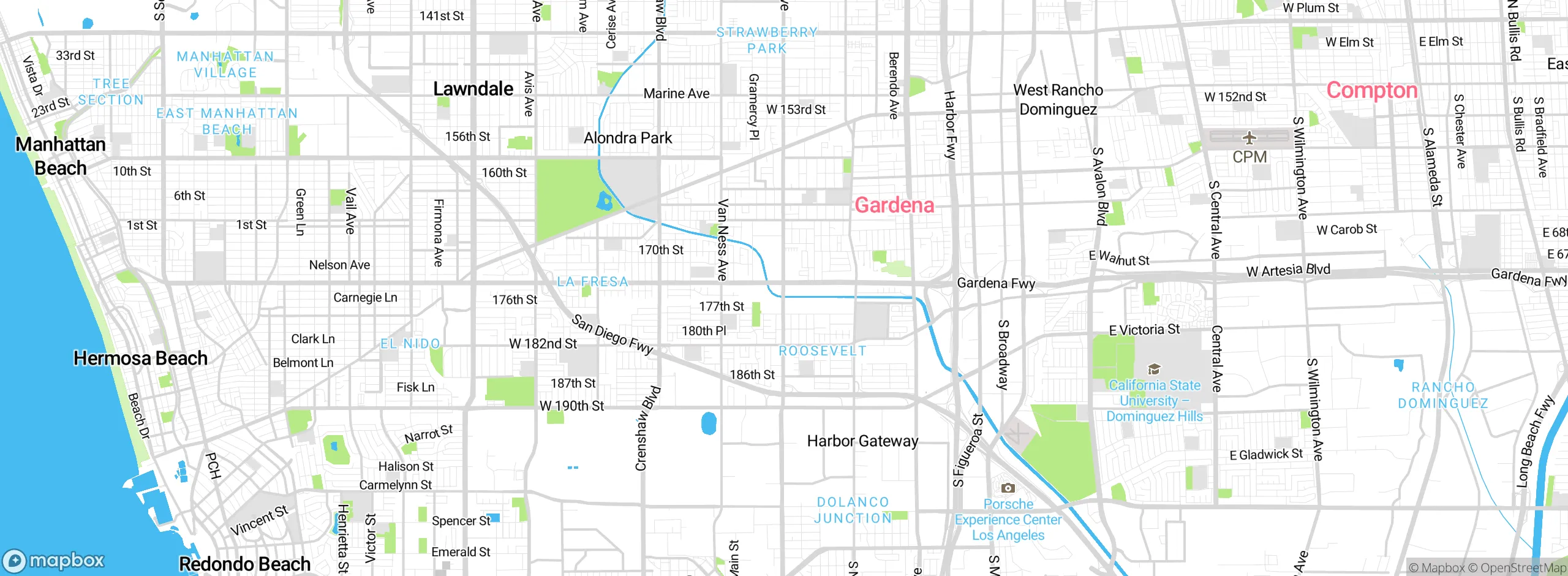 Map showing approximate location