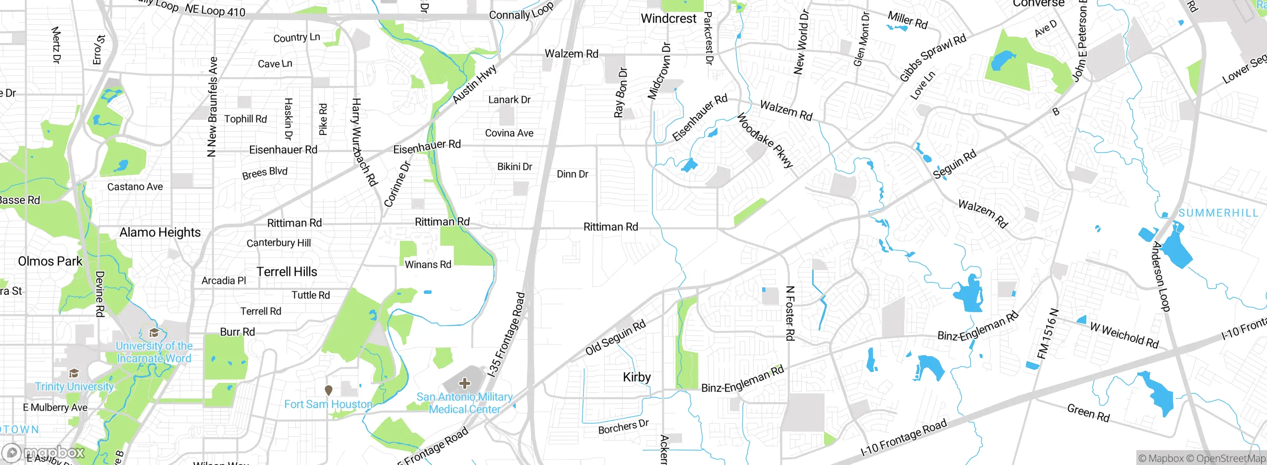 Map showing approximate location