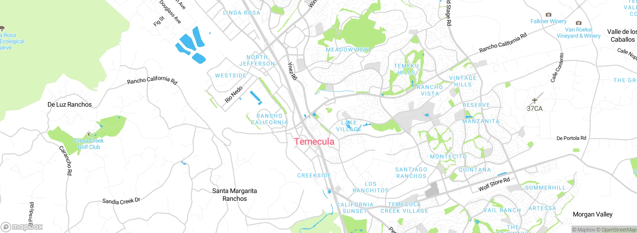 Map showing approximate location