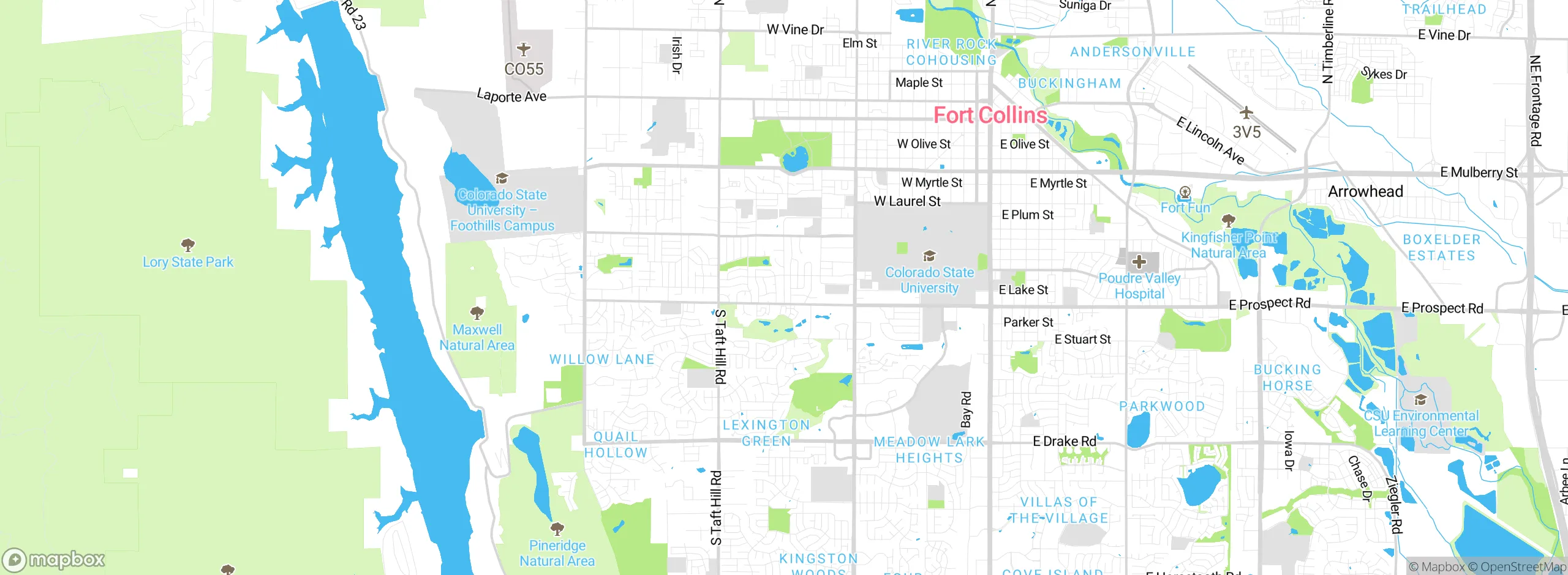 Map showing approximate location