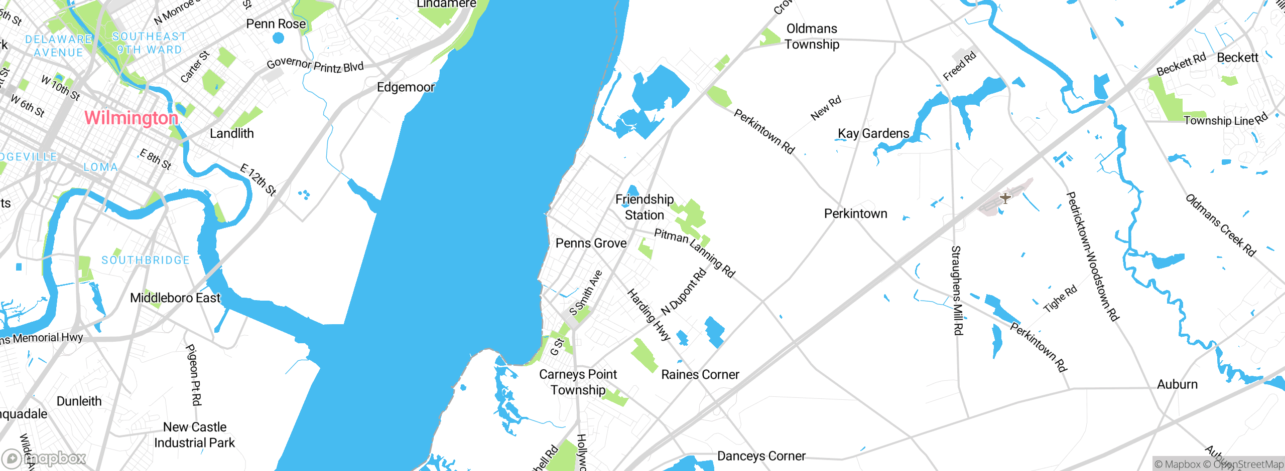 Map showing approximate location