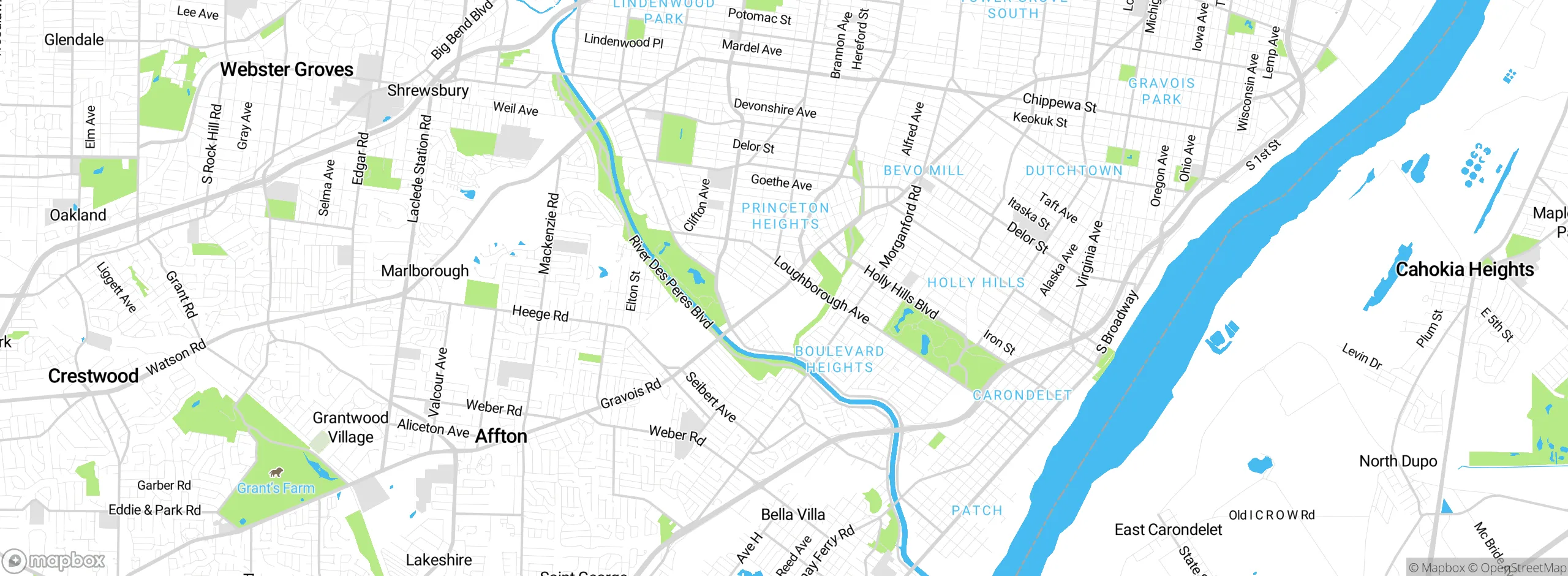 Map showing approximate location