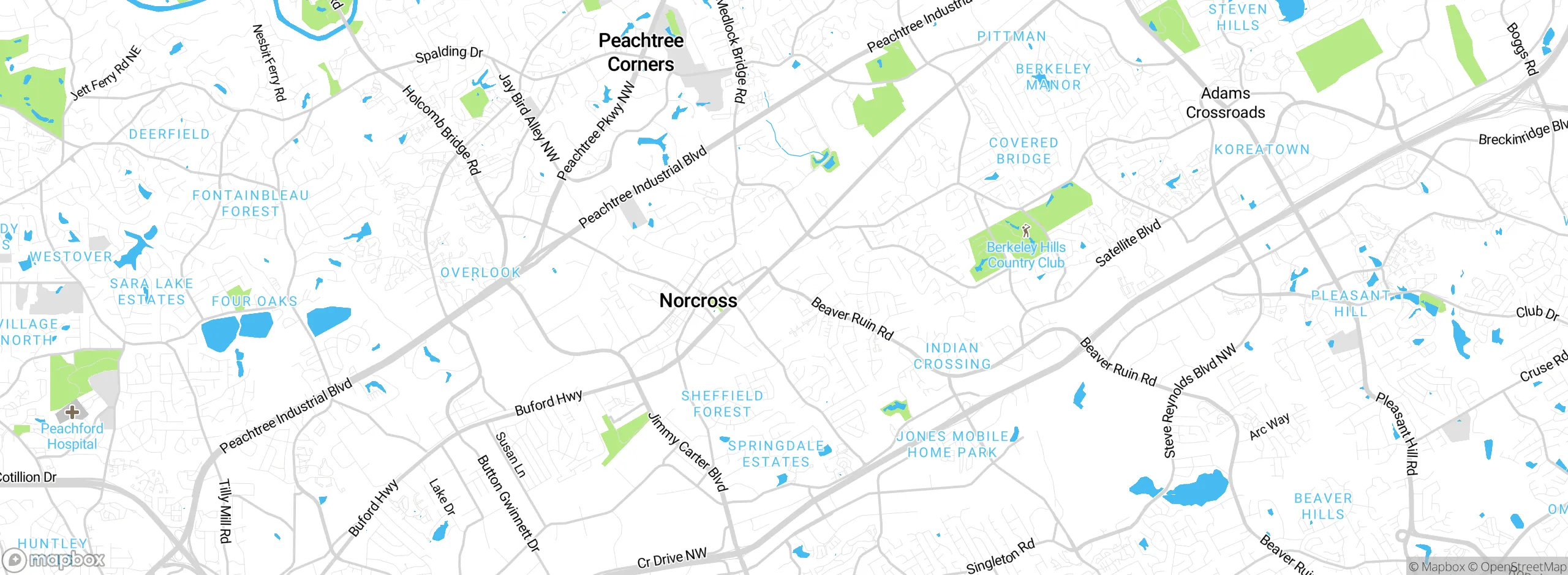 Map showing approximate location