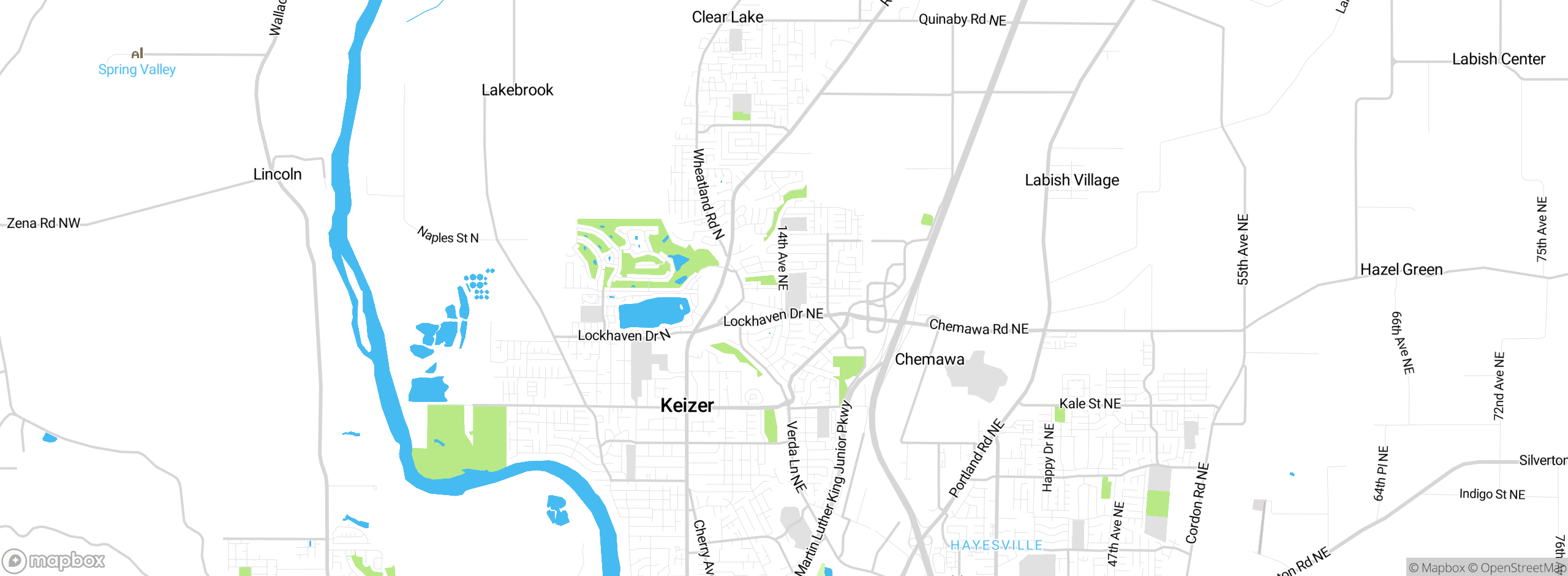 Map showing approximate location