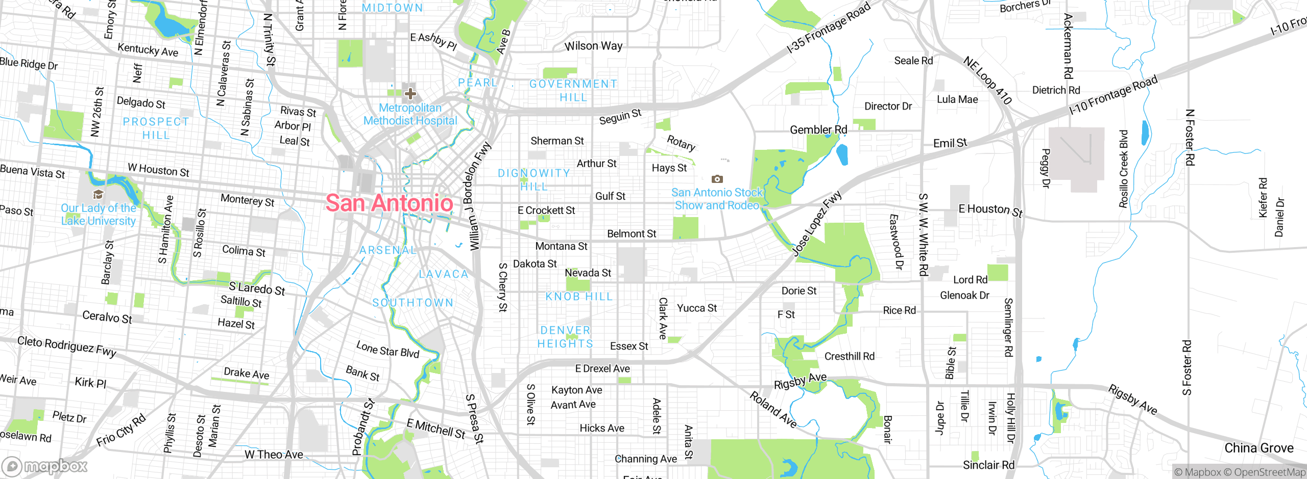 Map showing approximate location