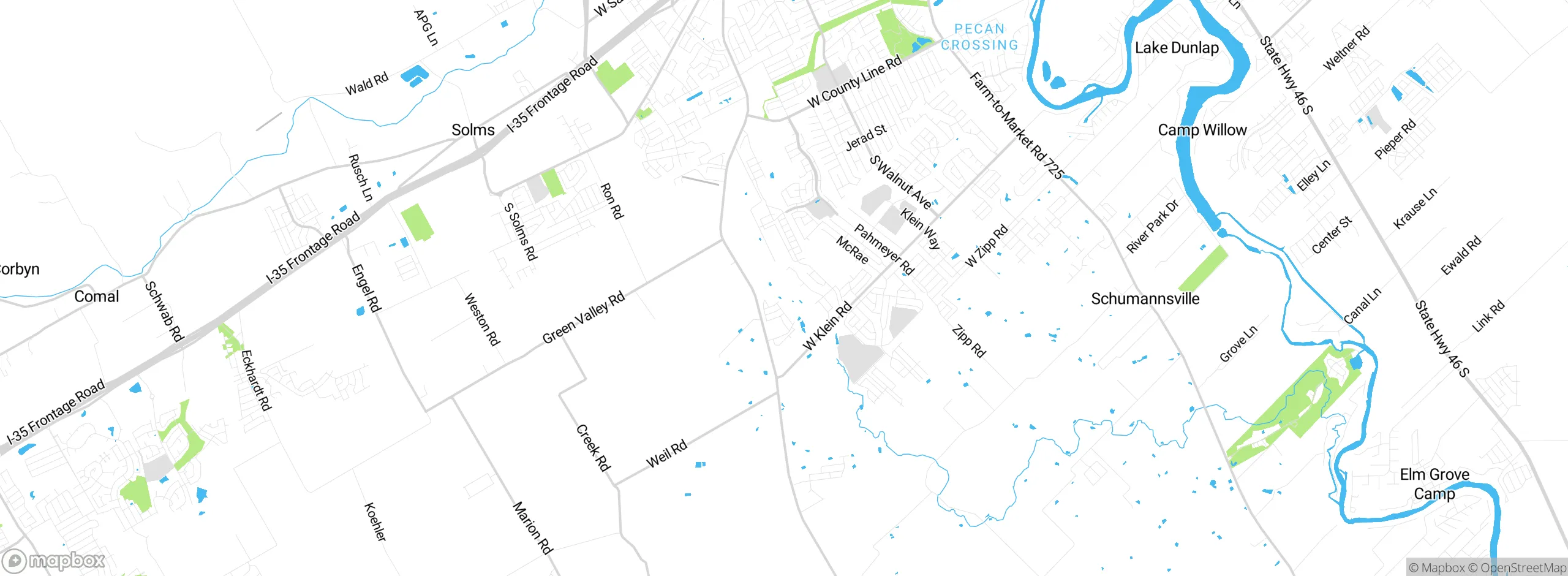 Map showing approximate location