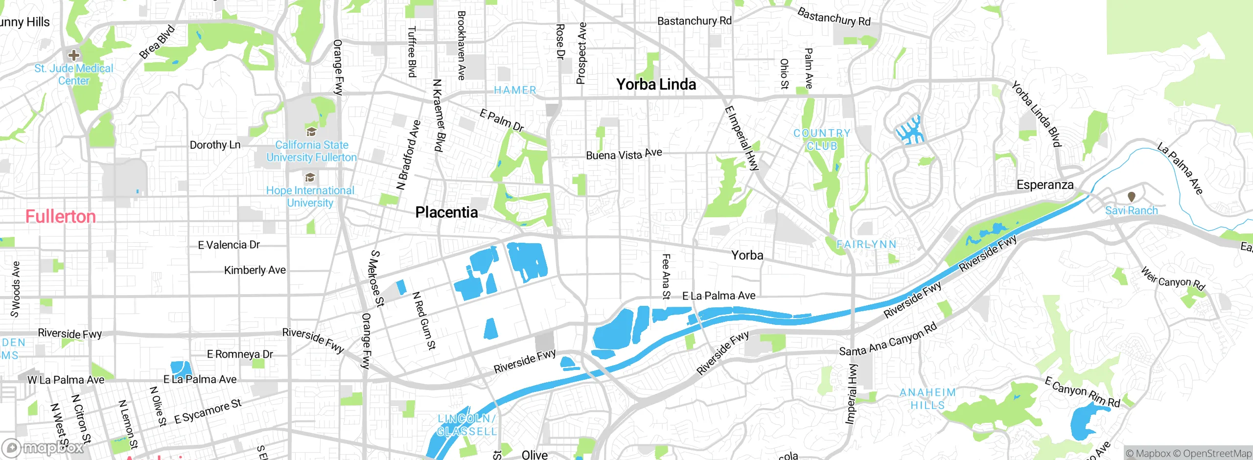 Map showing approximate location