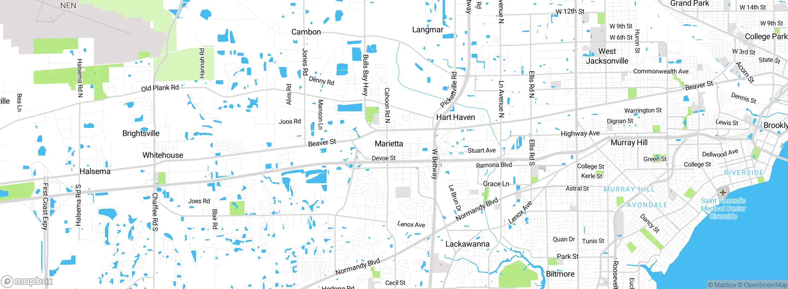 Map showing approximate location