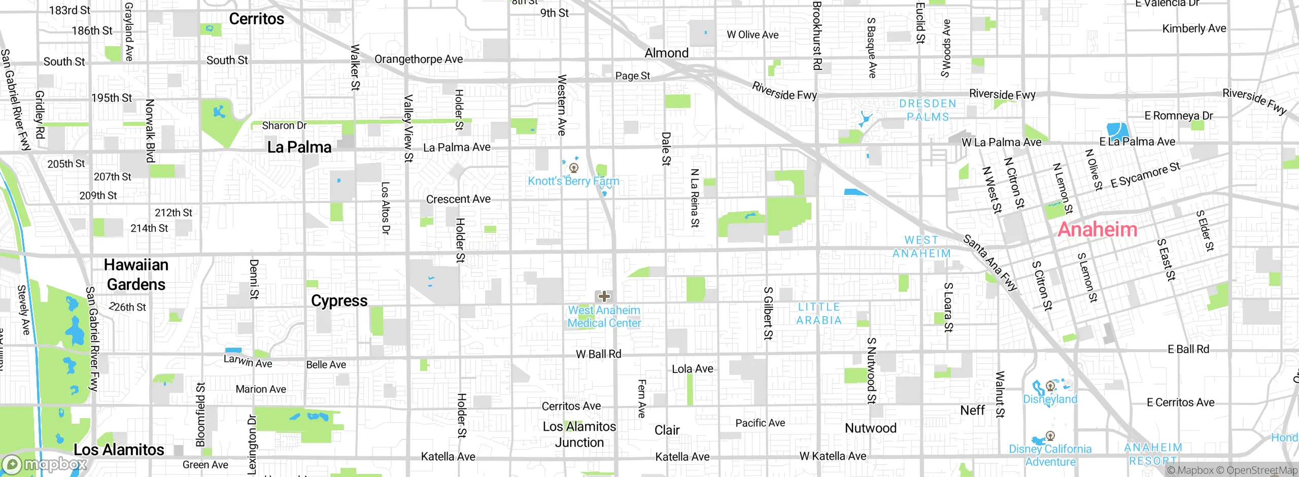 Map showing approximate location
