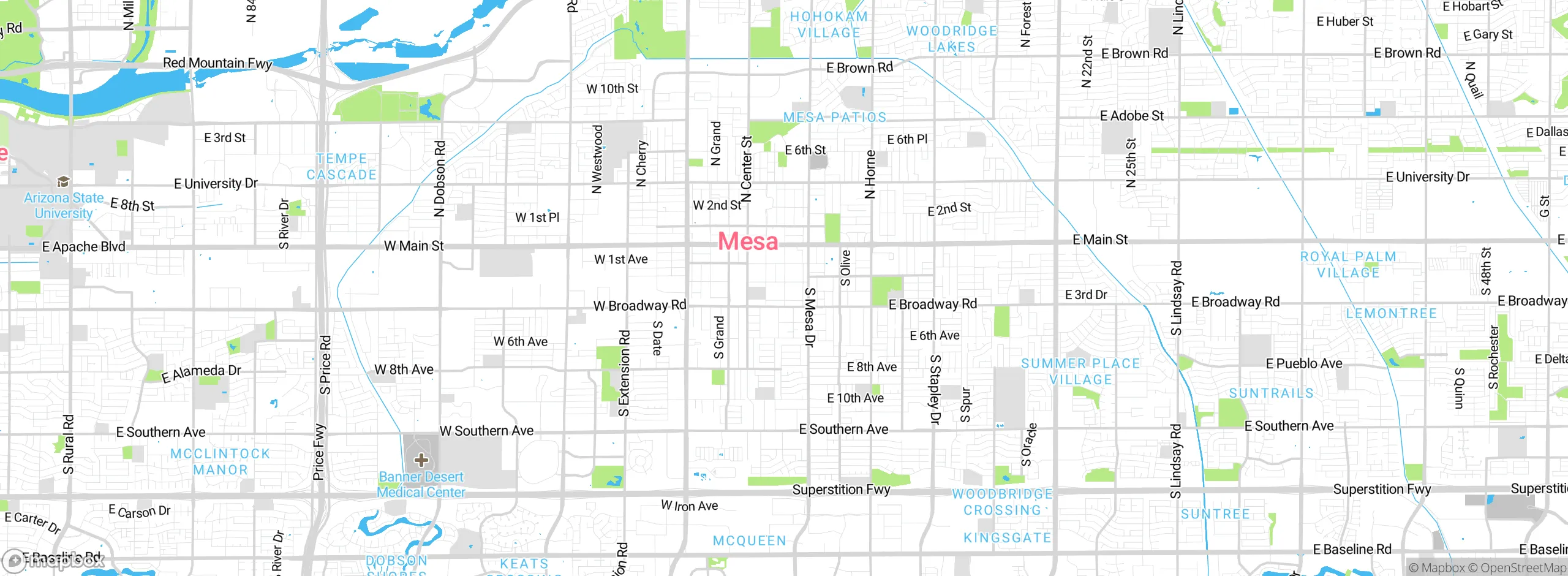Map showing approximate location