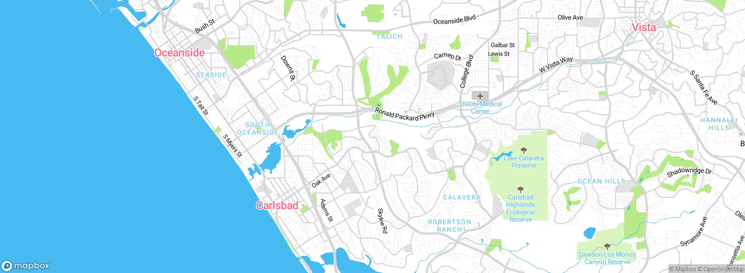 Map showing approximate location