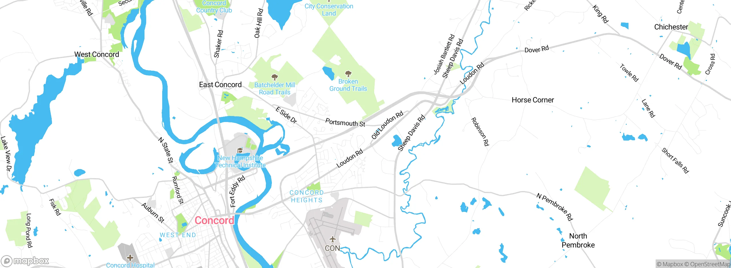 Map showing approximate location