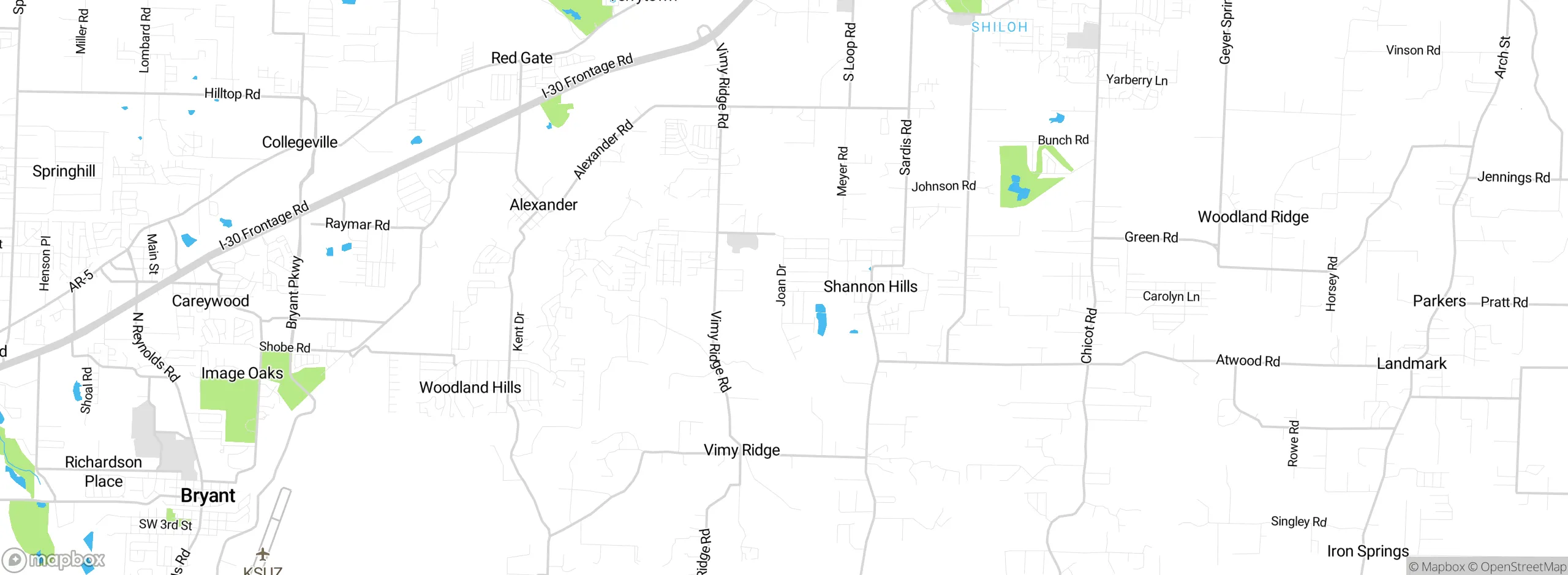 Map showing approximate location