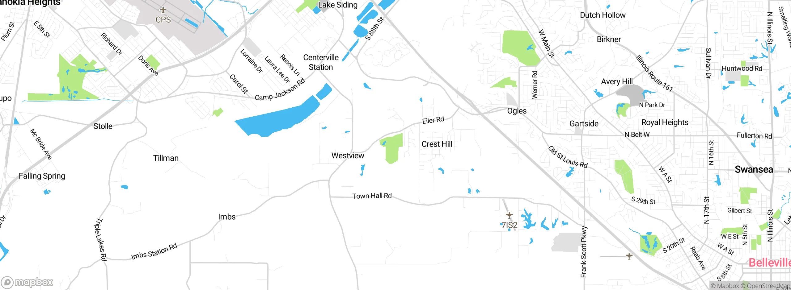 Map showing approximate location
