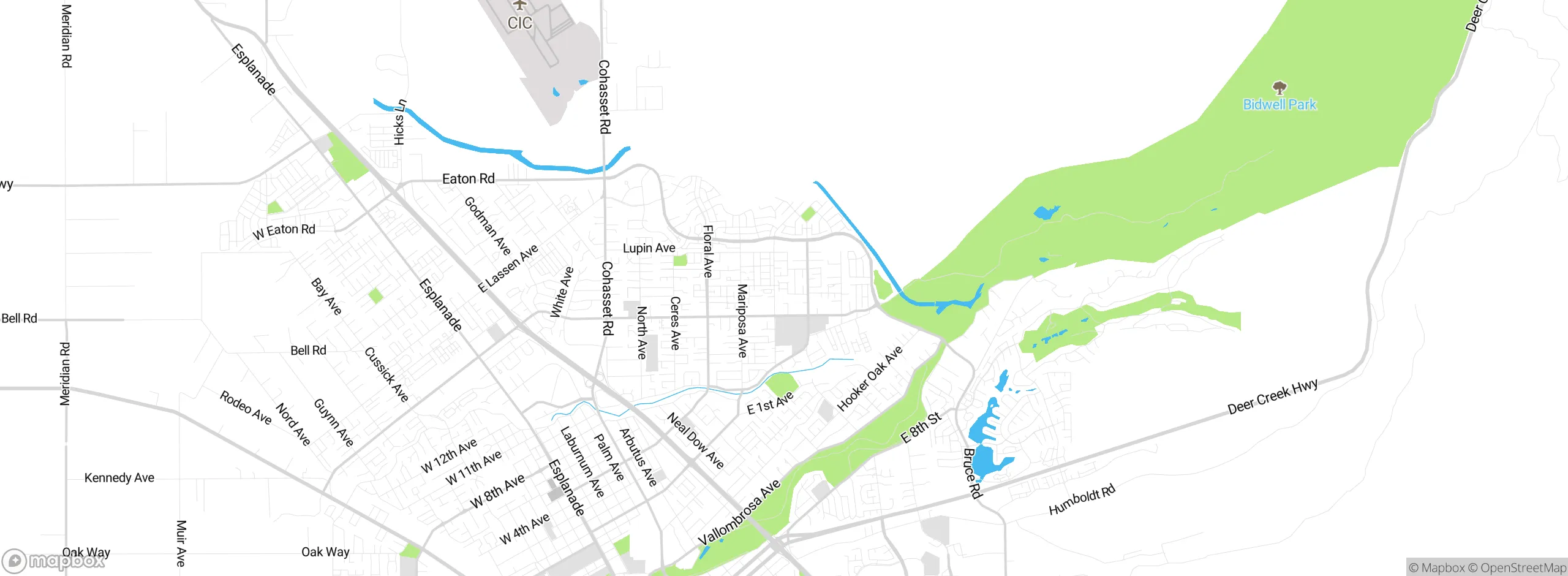 Map showing approximate location
