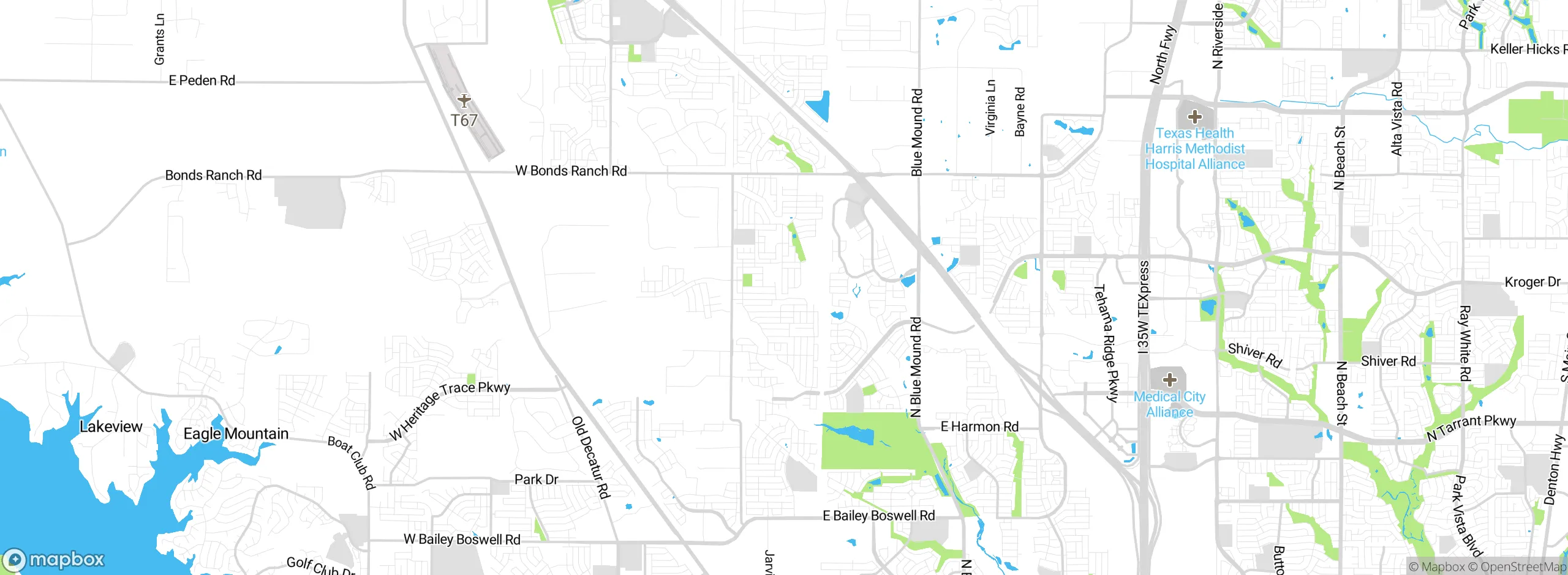 Map showing approximate location