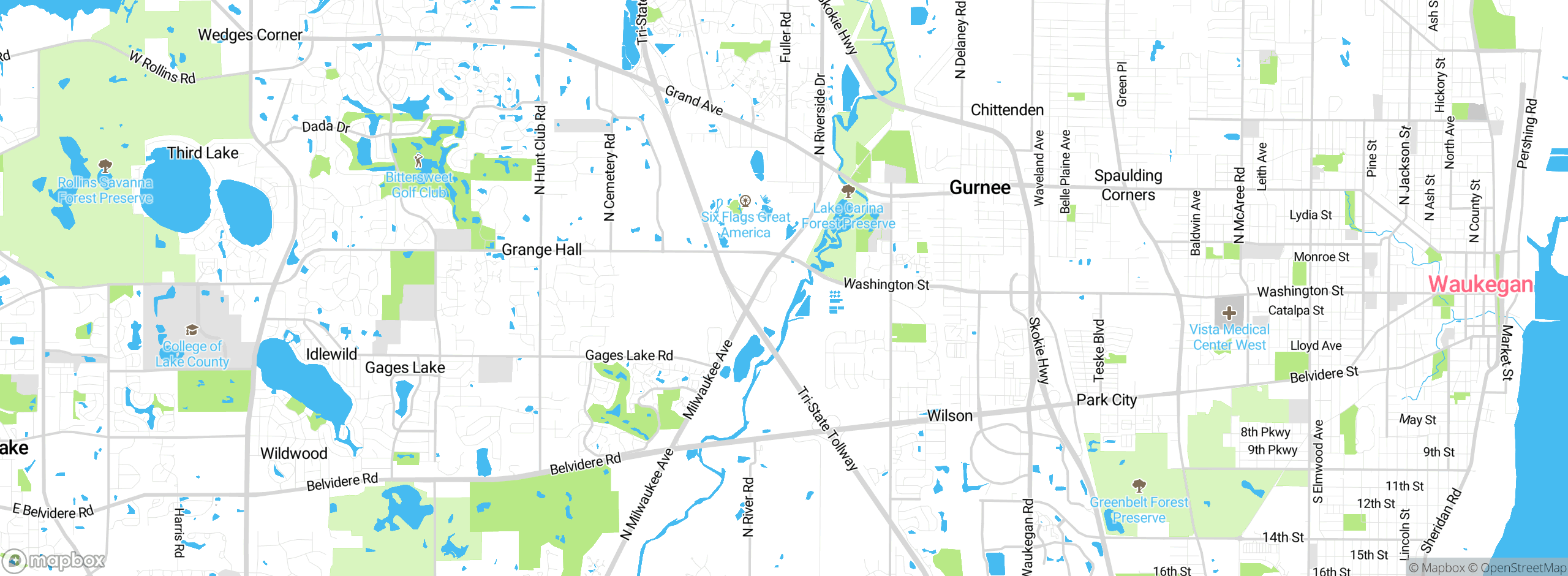 Map showing approximate location