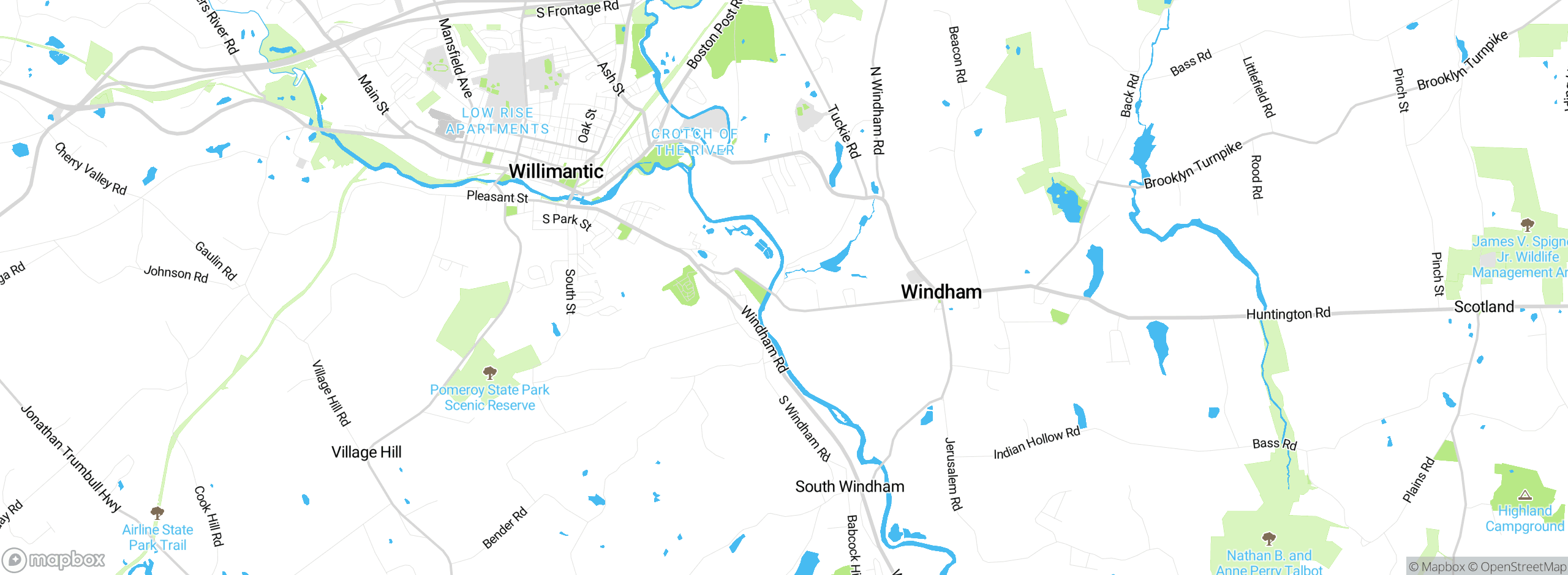 Map showing approximate location