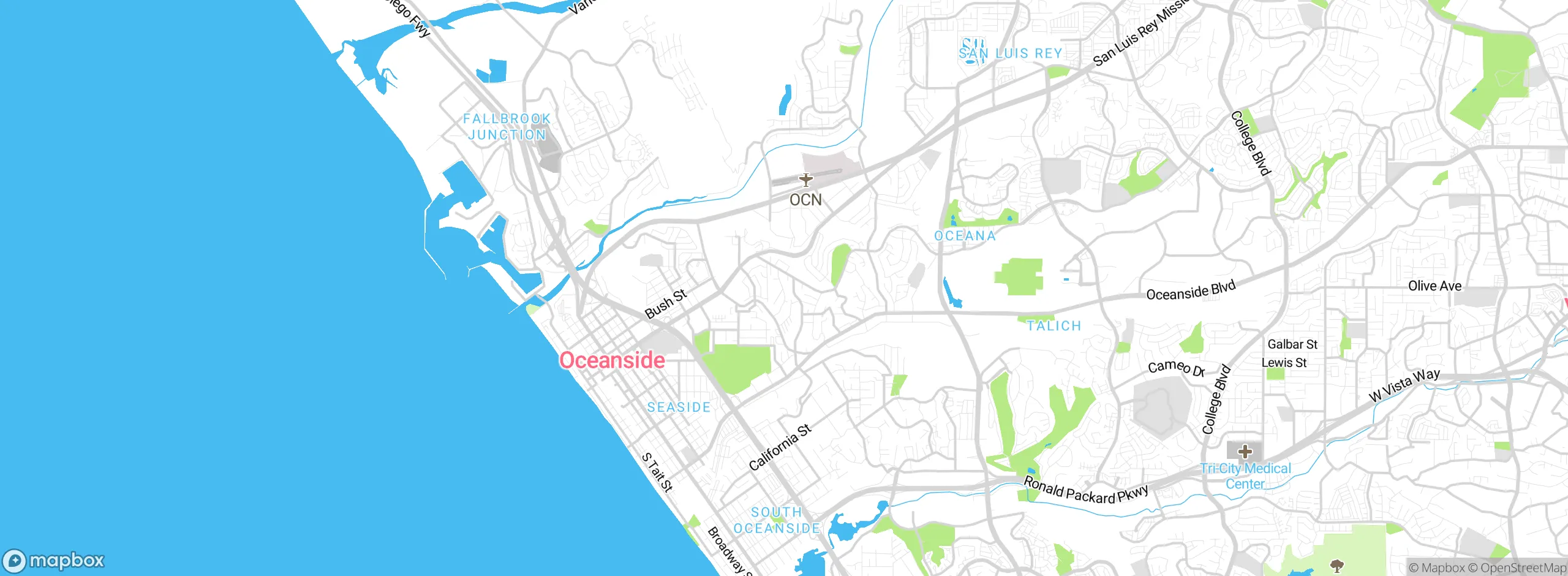 Map showing approximate location