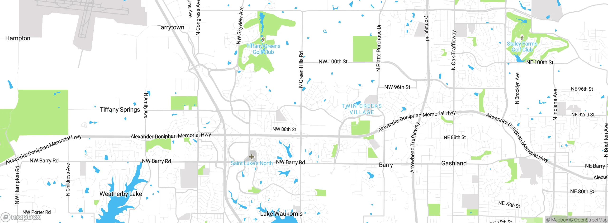 Map showing approximate location