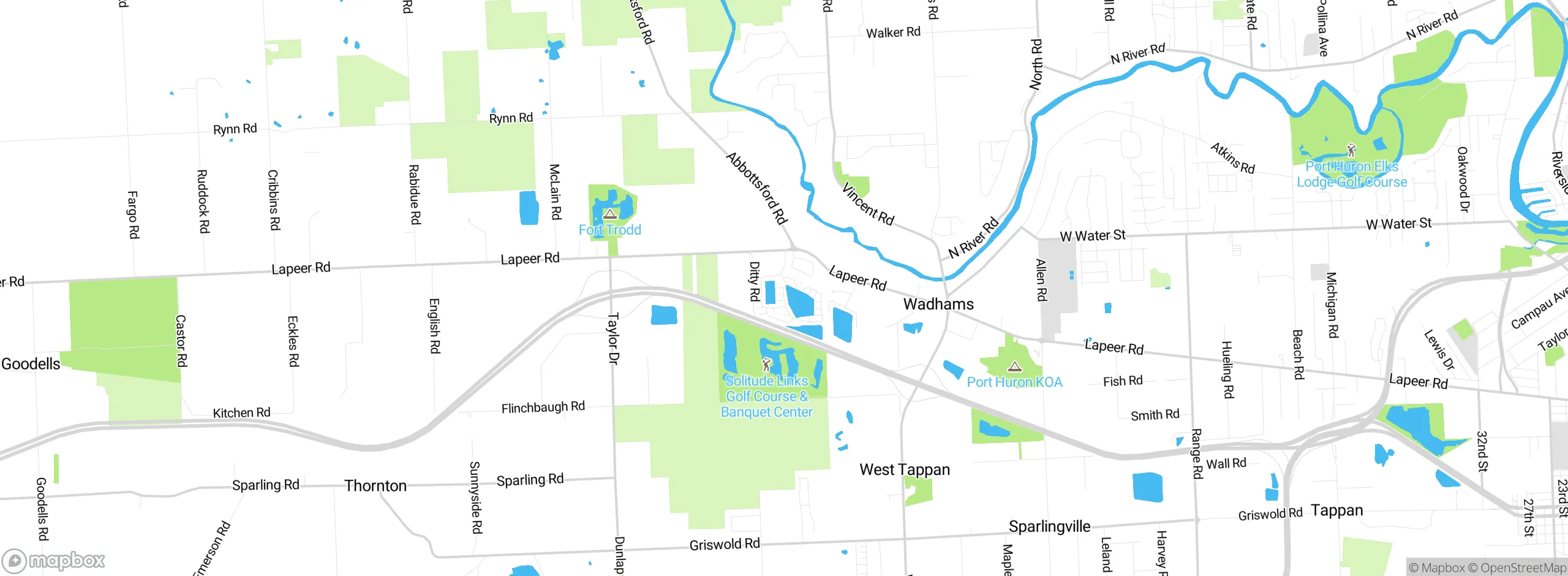 Map showing approximate location