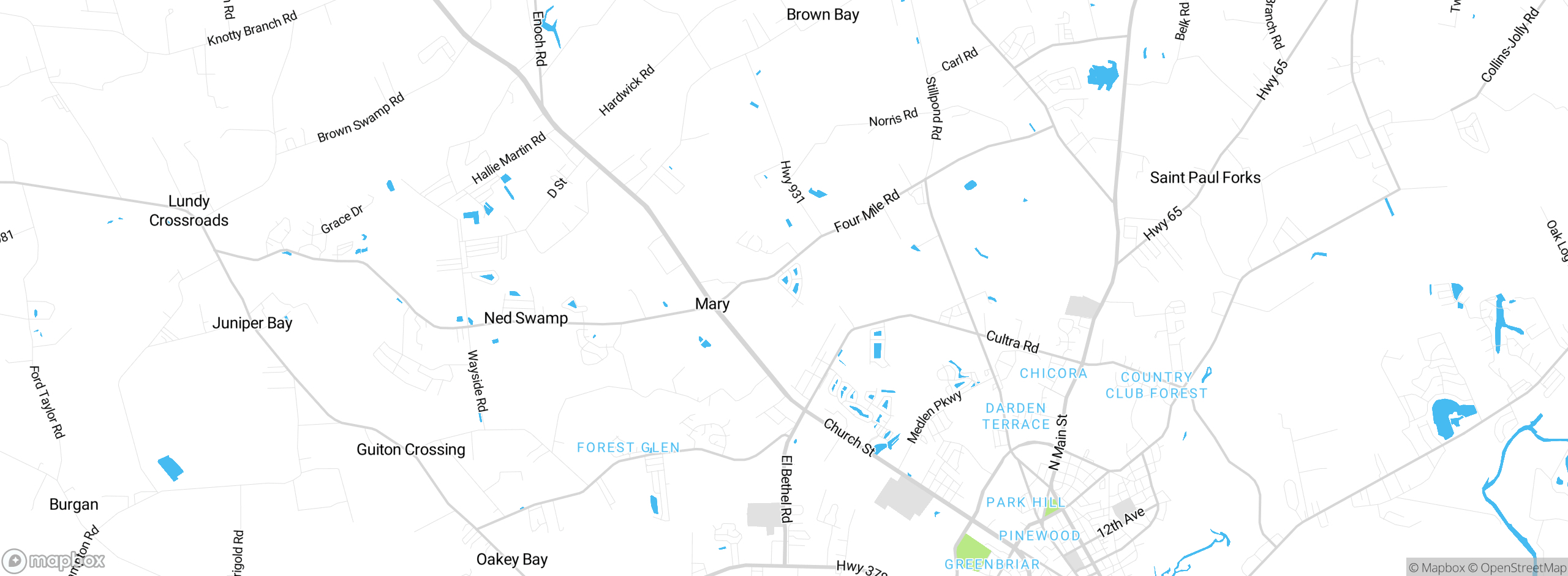 Map showing approximate location