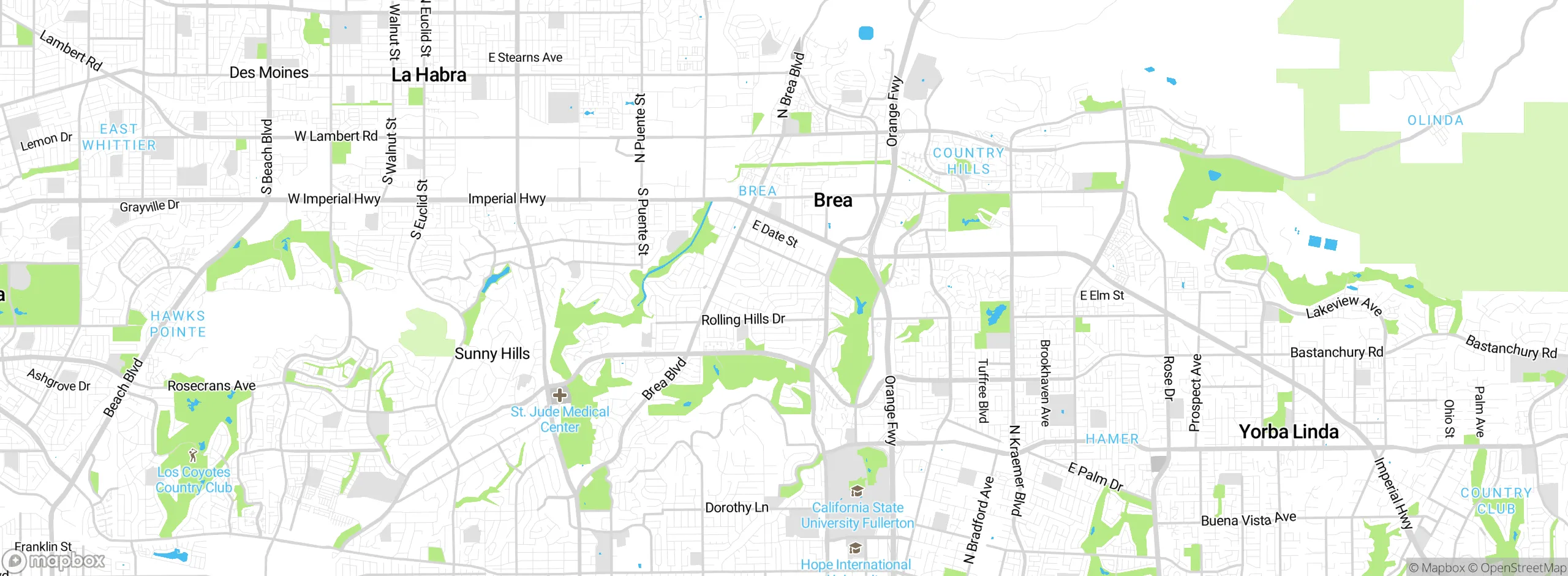 Map showing approximate location