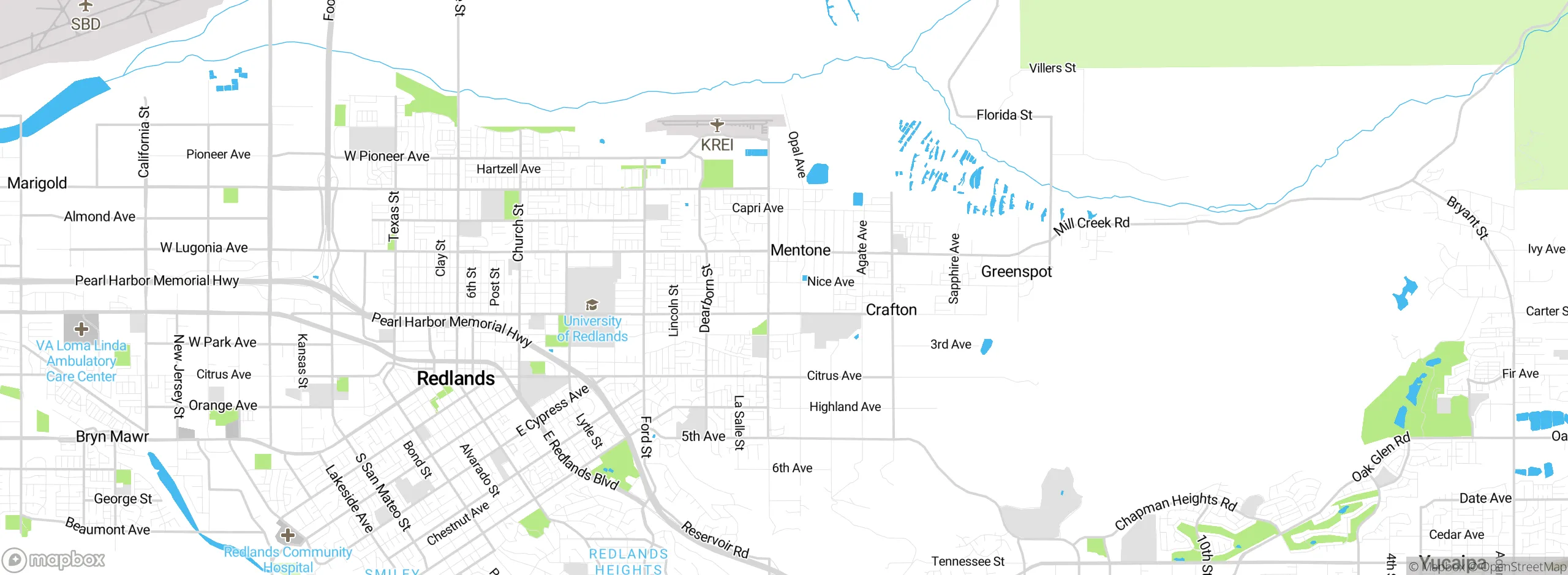 Map showing approximate location