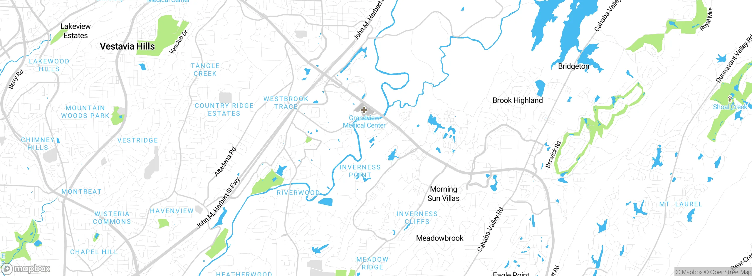 Map showing approximate location