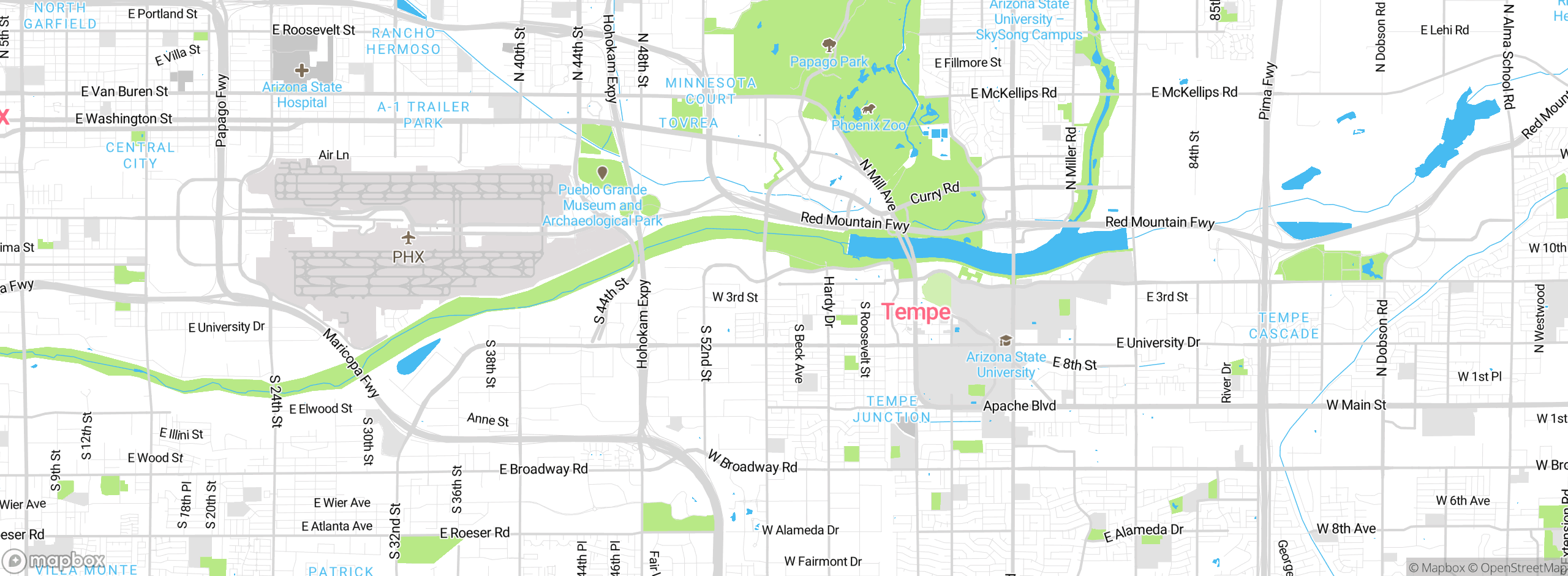 Map showing approximate location