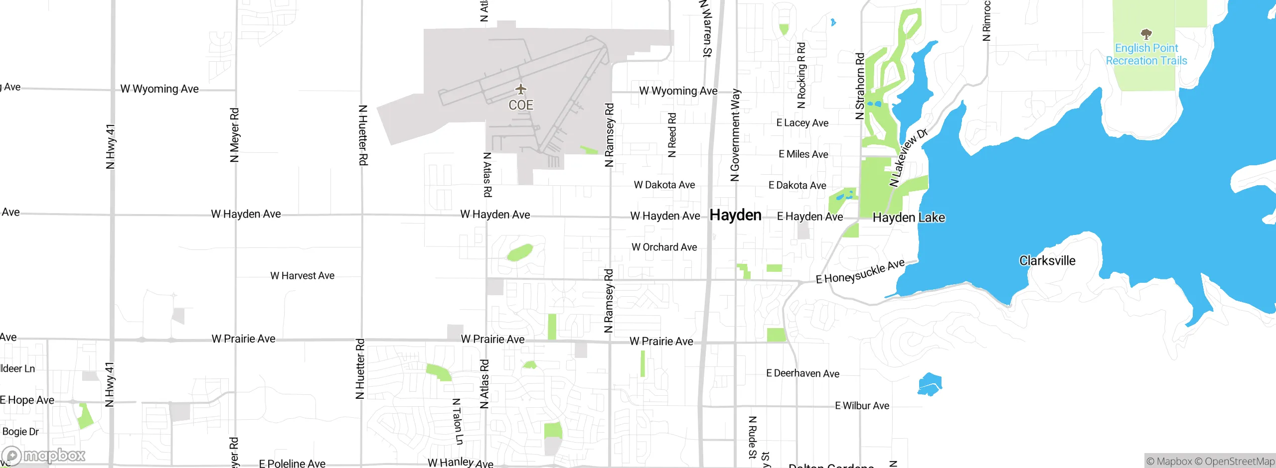 Map showing approximate location